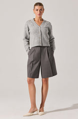 Susannah Embellished Wool-Blend Cardigan