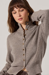 Tawni Mock Turtleneck Cardigan
