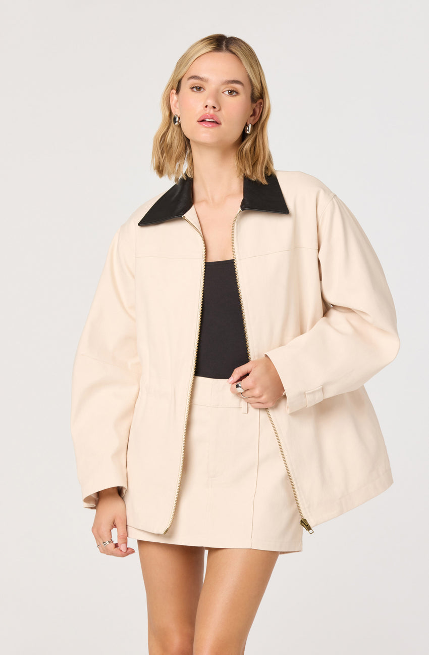 Collins Quilted Puffer-Lined Denim Jacket