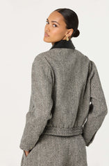 Nelly Contrast Collar Bomber Jacket