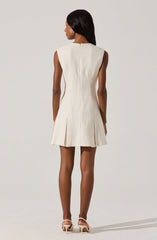 Sleeveless Tweed Mini Dress