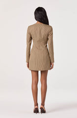 Tailored Sweetheart Mini Dress