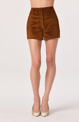 High-Rise Corduroy Shorts