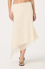 Asym lace skirt