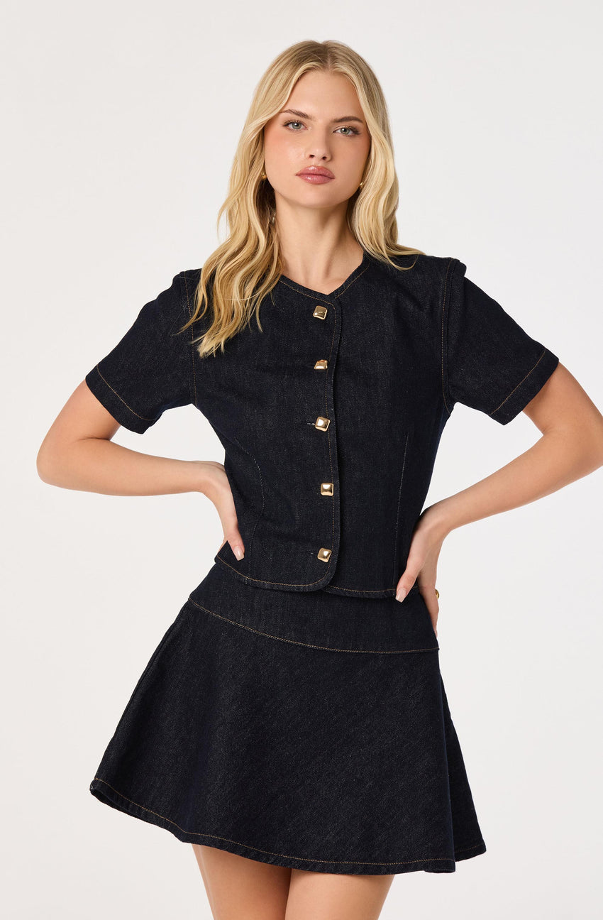 Lennon Short Sleeve Denim Jacket