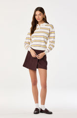 Polo Long Sleeve Striped Sweater